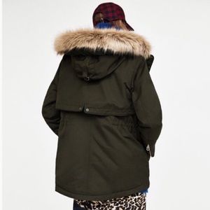 Zara Trafaluc Parka Coat.